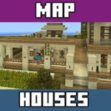 Download maps with houses for Minecraft PE