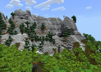 Mountains from Bare Bones for Minecraft PE
