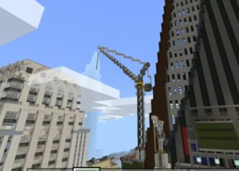 Different Buildings from New York City Map for Minecraft PE