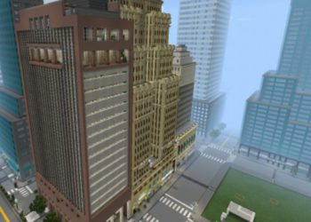 Buildings from New York City Map for Minecraft PE