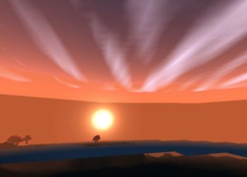 Sunset from SEUS Shader for Minecraft PE