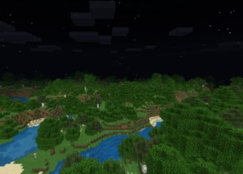 Night Sky from Fullbright Texture Pack for Minecraft PE