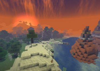 Sunset from Energy Shader for Minecraft PE