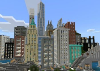 Scyscrapers from New York City Map for Minecraft PE