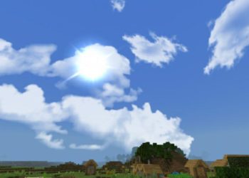 Realistic Sky from Sky Texture Pack for Minecraft PE