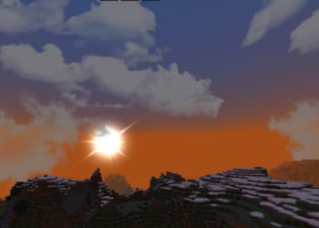 Sunset from Sky Texture Pack for Minecraft PE