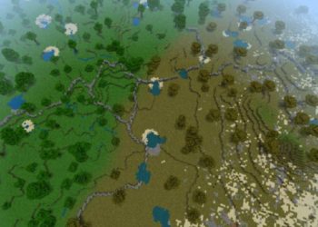 Trees from Earth Map for Minecraft PE