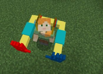 Two-handed Device from Huggy Wuggy Mod Minecraft PE