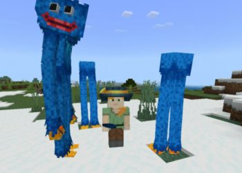Characters from Huggy Wuggy Mod Minecraft PE