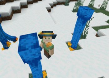Steve and Characters from Huggy Wuggy Mod Minecraft PE