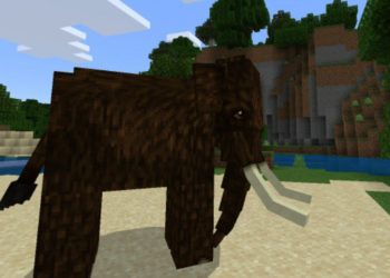 Mammoth from Mo Creatures Mod for Minecraft PE