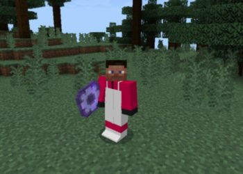 Steve in the Costume from Squid Game Mod for Minecraft PE