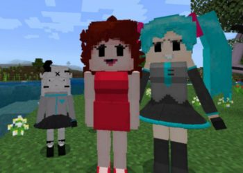 Girls from FNF Mod for Minecraft PE