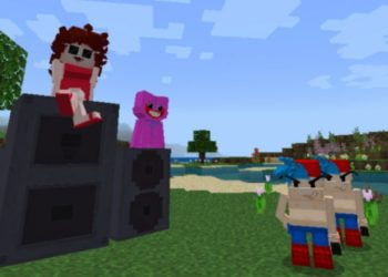 Main Characters from FNF Mod for Minecraft PE