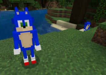 Main Character from Sonic Mod for Minecraft PE