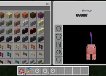 Inventory from Morph Mod for Minecraft PE