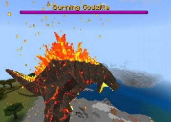 Burning from Godzilla Mod for Minecraft PE