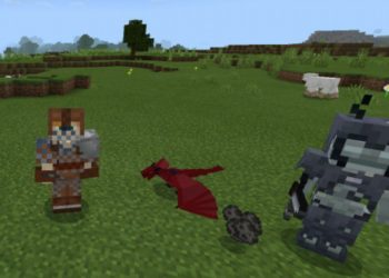 Characters from Fire and Ice Mod for Minecraft PE