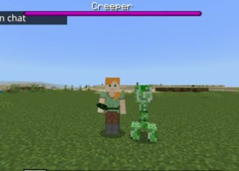 Creeper from Healh Bar Mod for Minecraft PE
