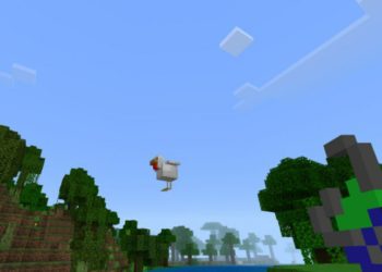 Flying Chicken from Gravity Mod for Minecraft PE