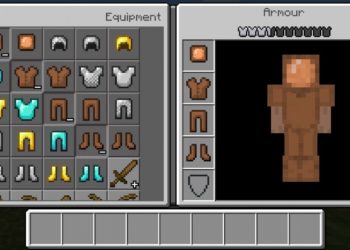 Inventory from Cosmos Mod for Minecraft PE