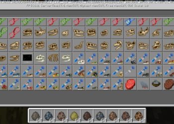 Inventory from Dinosaur Mod for Minecraft PE
