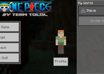 Menu from One Piece Mod for Minecraft PE