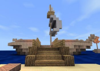 Ship from Buried Treasure Map for Minecraft PE