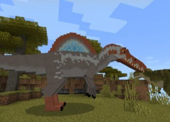 Spinosaurus from Dinosaur Mod for Minecraft PE