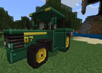 Tractor from Farming Mod for Minecraft PE
