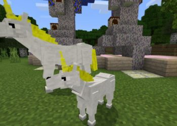 Unicorns from Fairy Mod for Minecraft PE