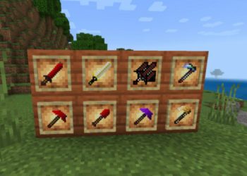 Weapon from OreSpawn Mod for Minecraft PE