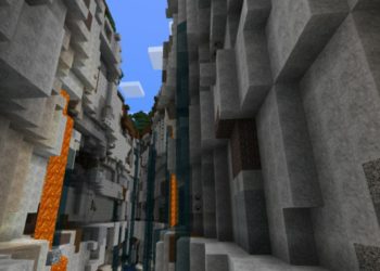 Canyon from Ray Tracing Texture Pack for Minecraft PE