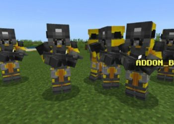 Fighters from SCP Mod for Minecraft PE