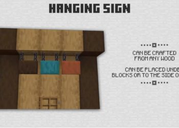 Hanging Signs from Minecraft 1.20