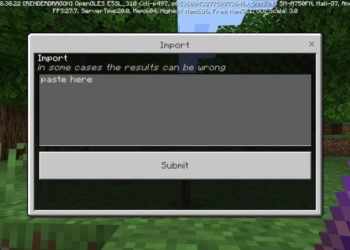 Import Menu from Signs Mod for Minecraft PE
