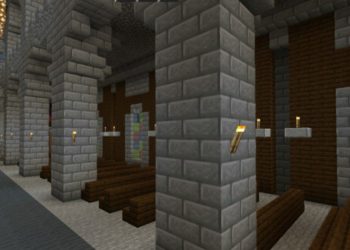 Inside of Buildings from Europe Map for Minecraft PE