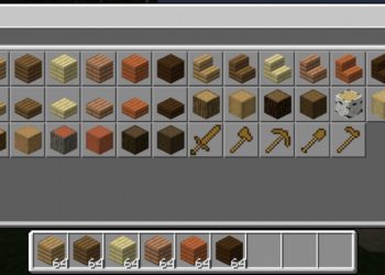Inventory from Wood Texture Pack for Minecraft PE