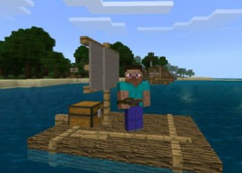 Oak Raft from Raft Mod for Minecraft PE