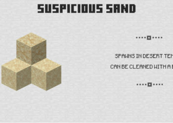Suspicous Sand from Minecraft PE 1.20