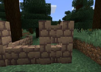 Wall from Cobblestone Texture Pack for Minecraft PE