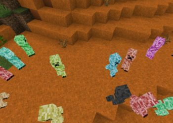 Colored Creepers from Creeper Texture Pack for Minecraft PE