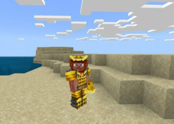 Gold Armor from Japan Texture Pack for Minecraft PE