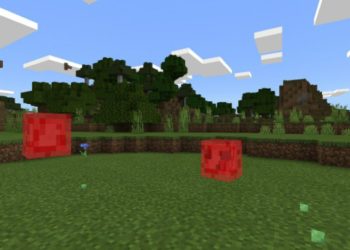 Red Slime from Slime Texture Pack for Minecraft PE