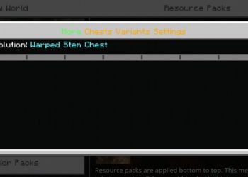 Settings from Chest Texture Pack for Minecraft PE