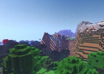 Mountains from Shaders for Minecraft Windows 10