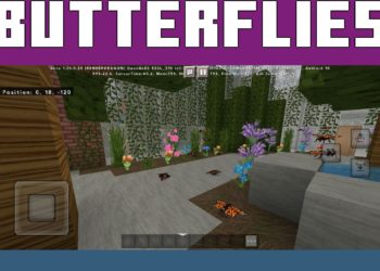 Butterflies from Detroit Map for Minecraft PE