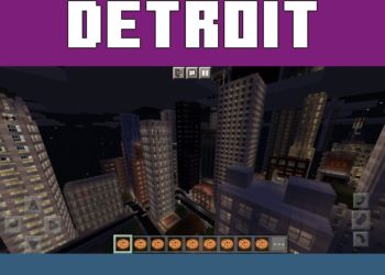 Detroit City from USA Cities Map for Minecraft PE
