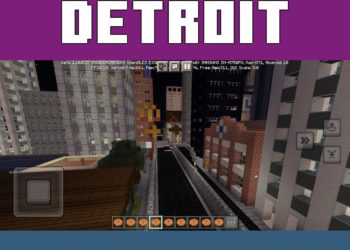 Street from Detroit Map for Minecraft PE