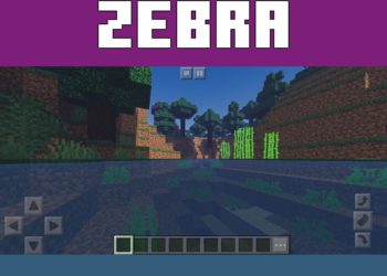 Zebra from Shaders for Minecraft 1.20.0 and 1.20